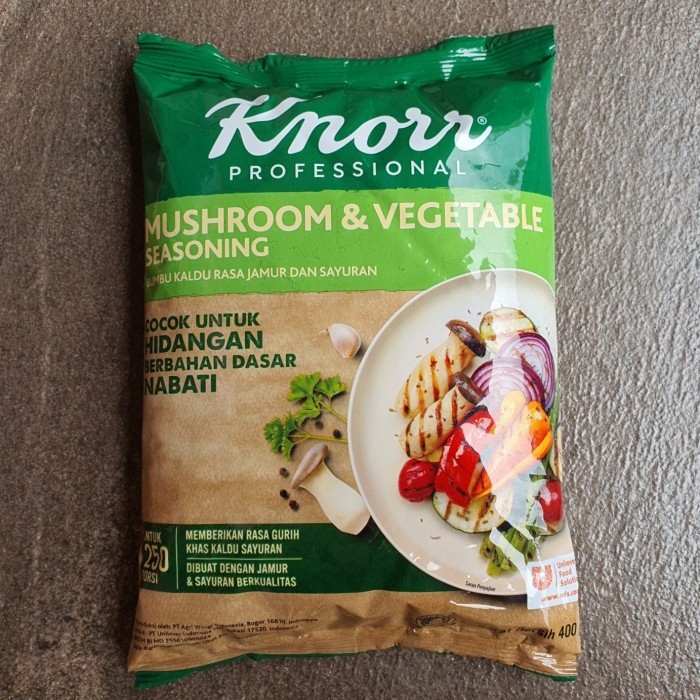 

KNORR MUSHROOM & VEGETABLE SEASONING / KALDU RASA JAMUR & SAYURAN 400g