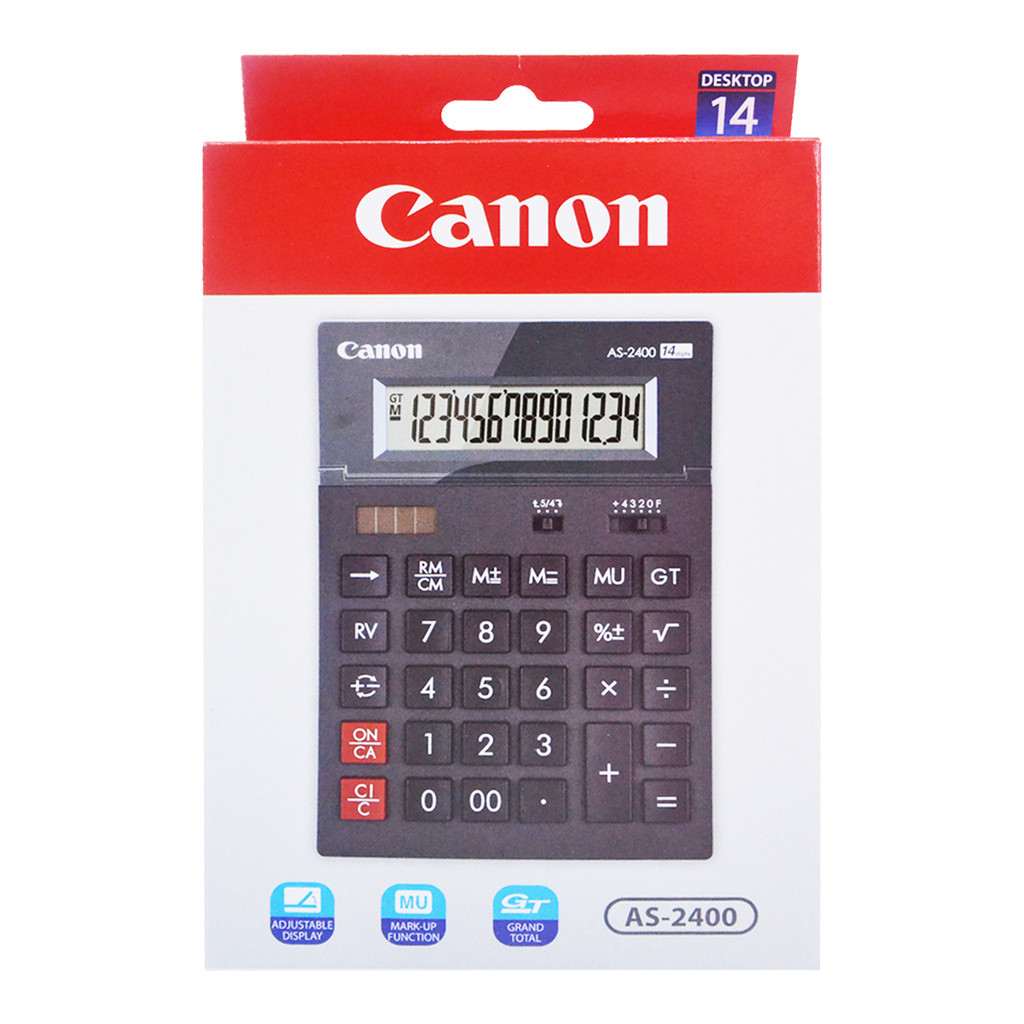 

CALCULATOR AS 2400 Canon Kalkulator dekstop 14 Digit AS-2400