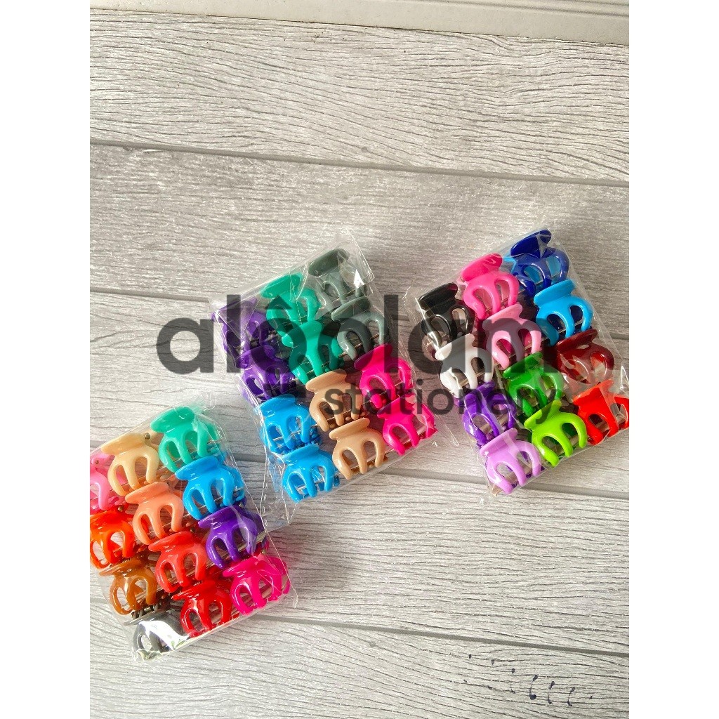 

SATU PACK ( 12 PCS x 2.5cm ) Jedai Jepit Rambut Gurita Kecil Doff