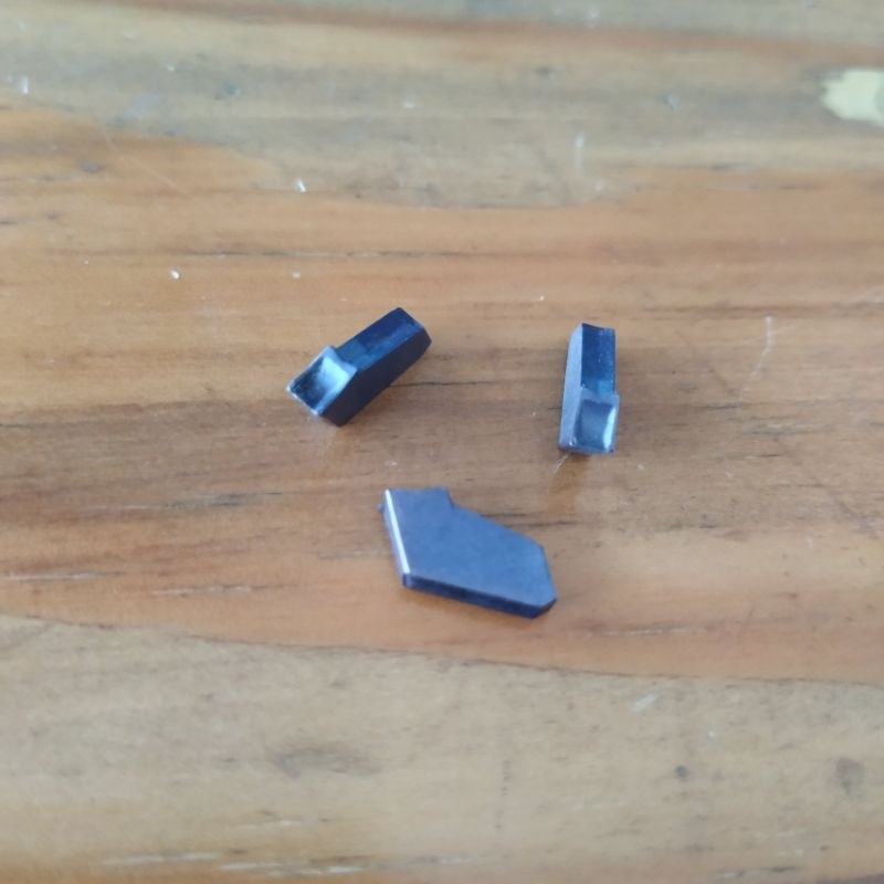 Iscar Insert potong 3mm carbide pahat potong bubut 3.0mm bekas layak pakai
