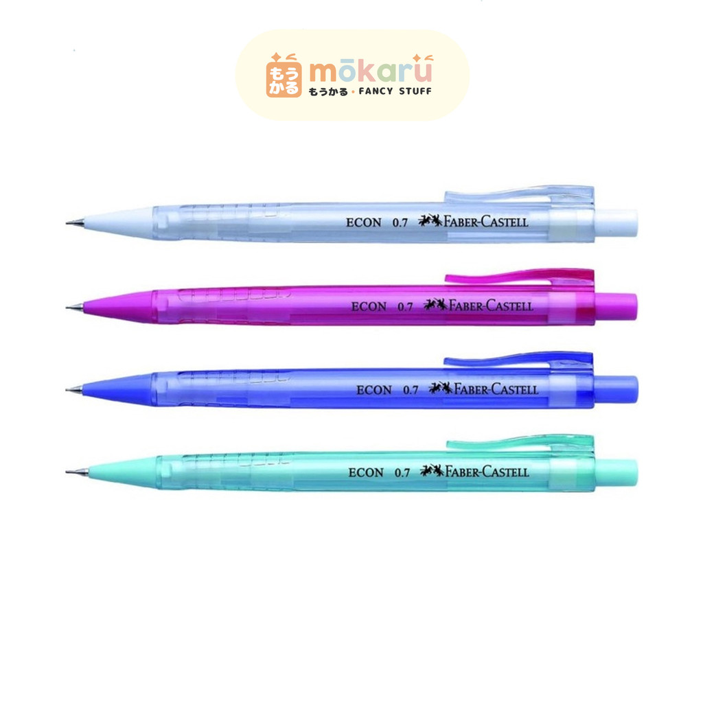 

Faber Castell Mechanical Pencil Econ 0.7mm Trans Pensil Mekanik Murah