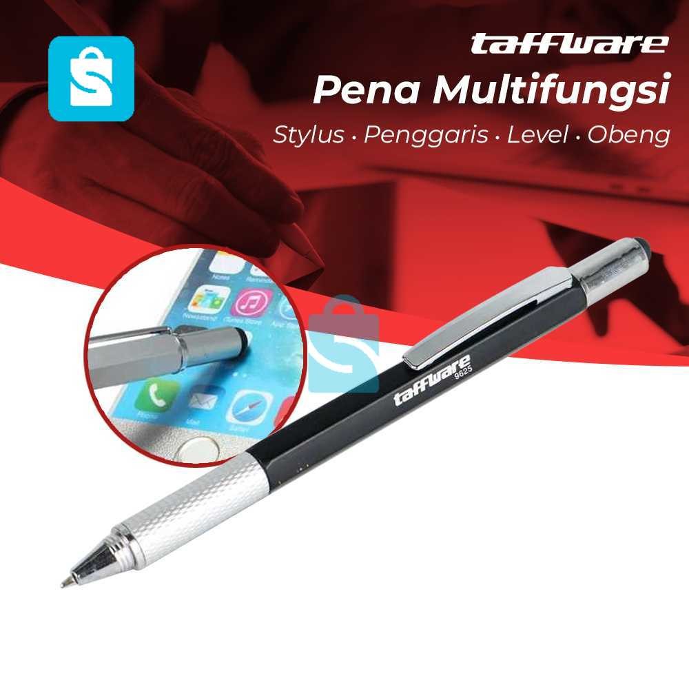 

Taffware Pena Multifungsi Plastik Stylus Penggaris Waterpass Obeng - 9625