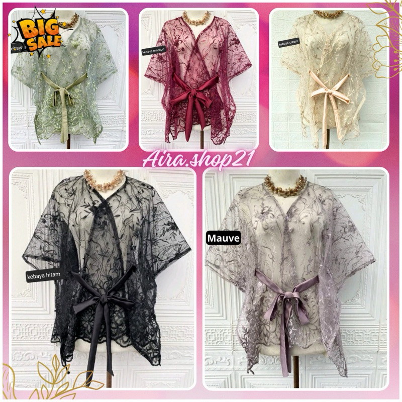 KEBAYA OUTER TILE TALI MEWAH PREMIUM-OUTER BRUKAT