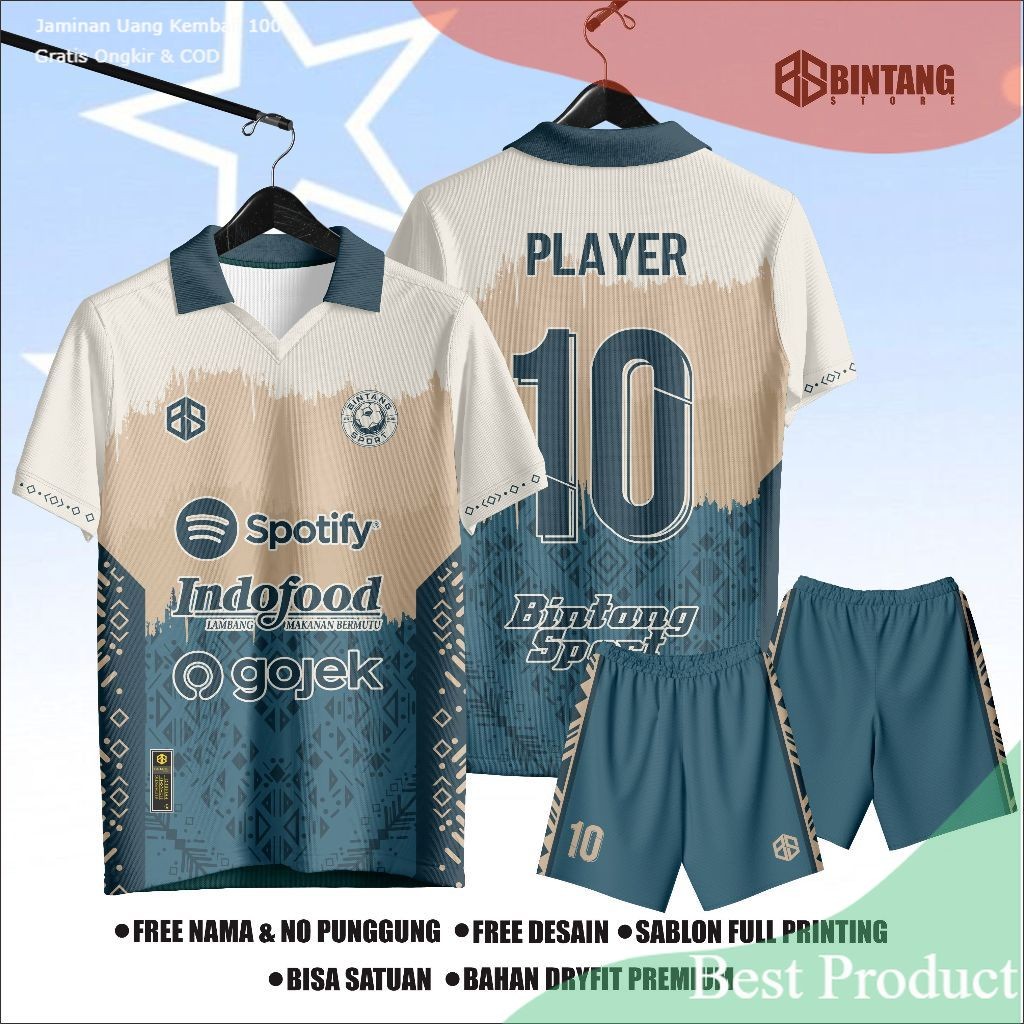 Jersey futsal printing jersey bola baju bola laki laki ( Bisa satuan )/ SD SMP dewasa remaja fudsal