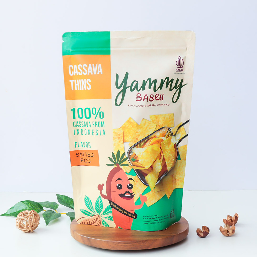 

Telur Asin Keripik Singkong Cassava Chips Salted Egg - Yammy Babeh