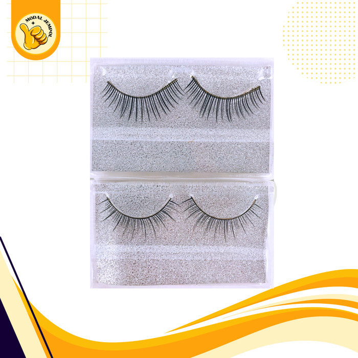 Modal Jempol Bulu Mata Palsu Set 2 Pasang Eyelash