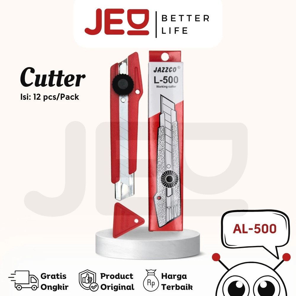 

1 Box isi 12 Cutter / Pemotong JAZZCO L-500/L-750
