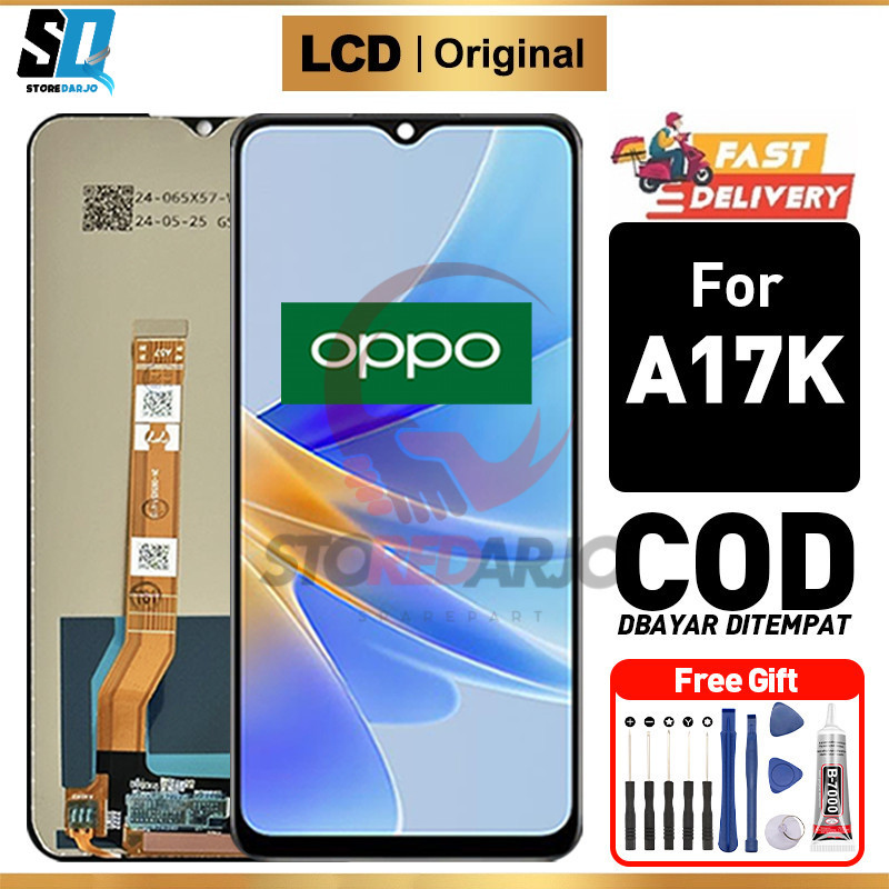 LCD OPPO A17K LCD OPPO A57 OPPO A17 Original  Fullset Ori For Glass Touch Screen Digitizer