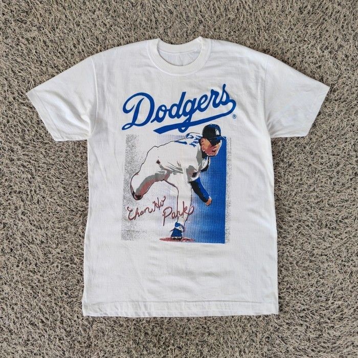 TS84 vintage dodgers chan park tee original kaos vintage dodgers