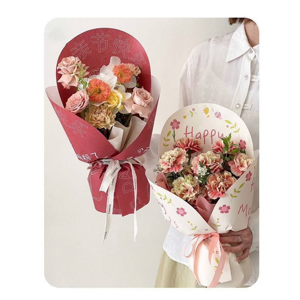 

10pcs Cellophane Bucket Mother Day 2025 / Kertas Buket Tema Mother's day / Wrapping Bucket
