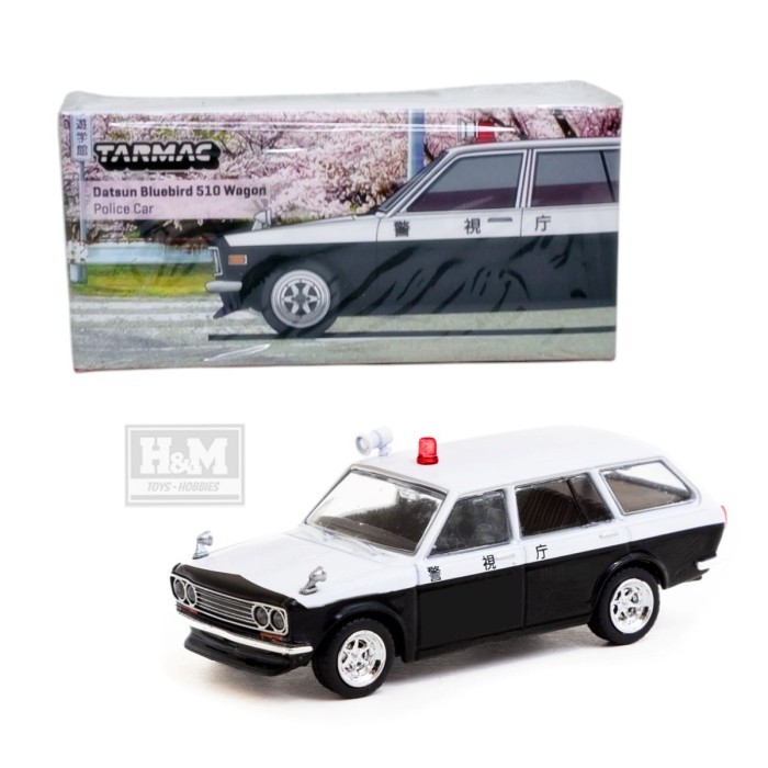 Tarmac 1/64 Datsun Bluebird 510 Wagon Japan Police Car