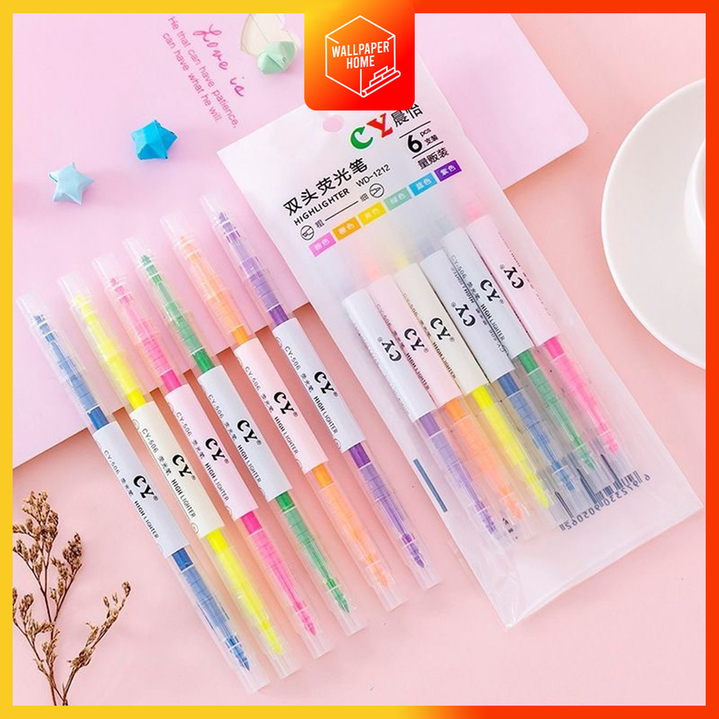 

Stabilo Pastel 1 Set Highlighter 2 Sisi 6 PCS