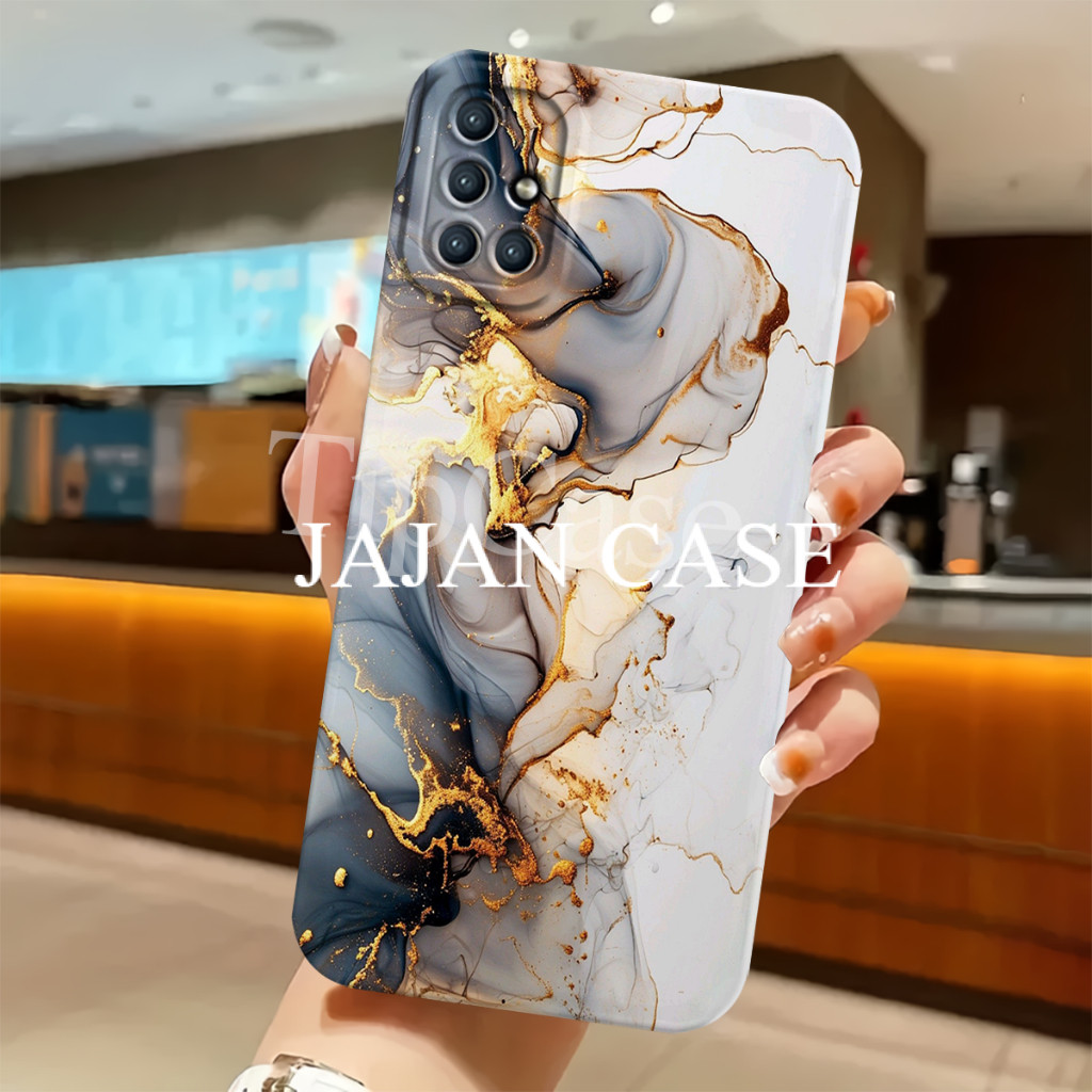 Case Samsung A31 A51 A71 Softcase Lentur Protect Camera Motif Marble