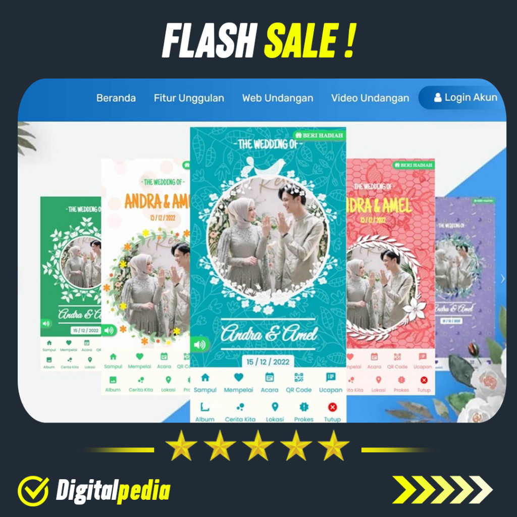 Source Code Software Website Undangan Digital Online Kekinian SiDoiNikah V3 Pernikahan Si Doi Nikah 