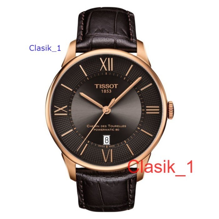 Original 100% Jam Tangan TISSOT T099.407.36.448.00 T-Classic Chemin Swiss Made Garansi Resmi 2 tahun