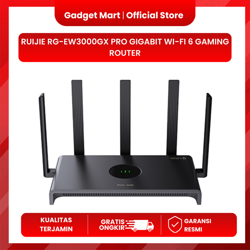 Ruijie RG-EW3000GX PRO AX3000 Dual-band Gigabit Wi-Fi 6 Gaming Router