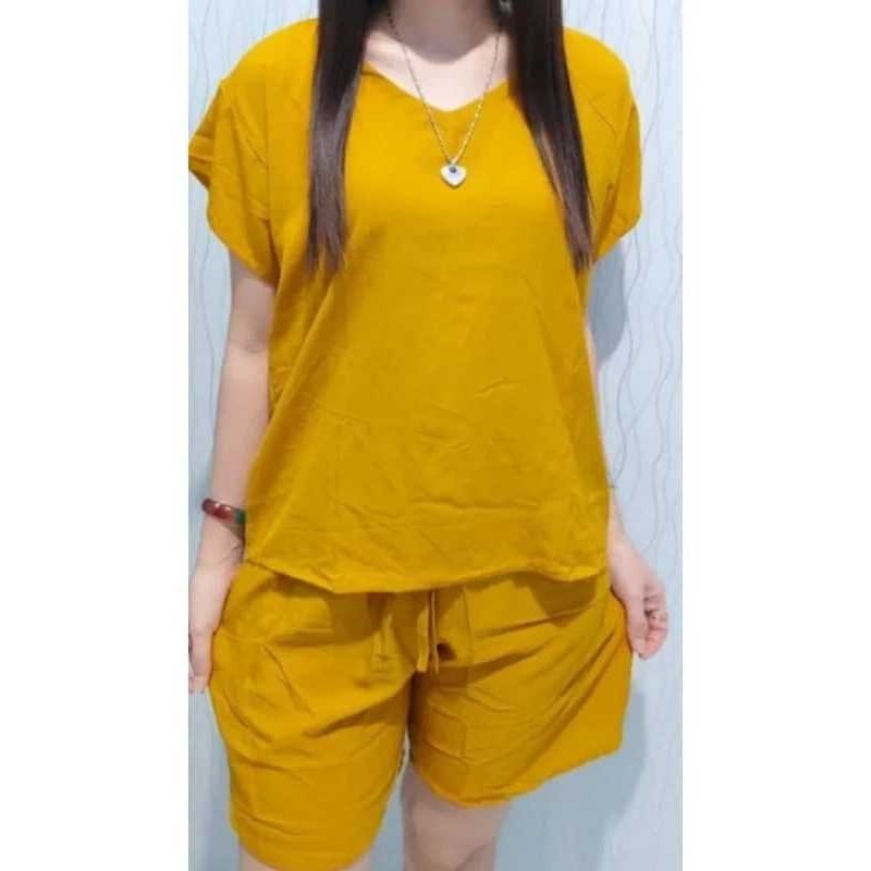 SETELAN BAJU TERBARU ANDIN PENDEK | SETELAN WANITA LENGAN PENDEK CELANA PENDEK | SET WANITA KEKINIAN