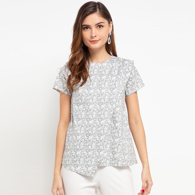 Sophistix Marni Blouse in Grey Print