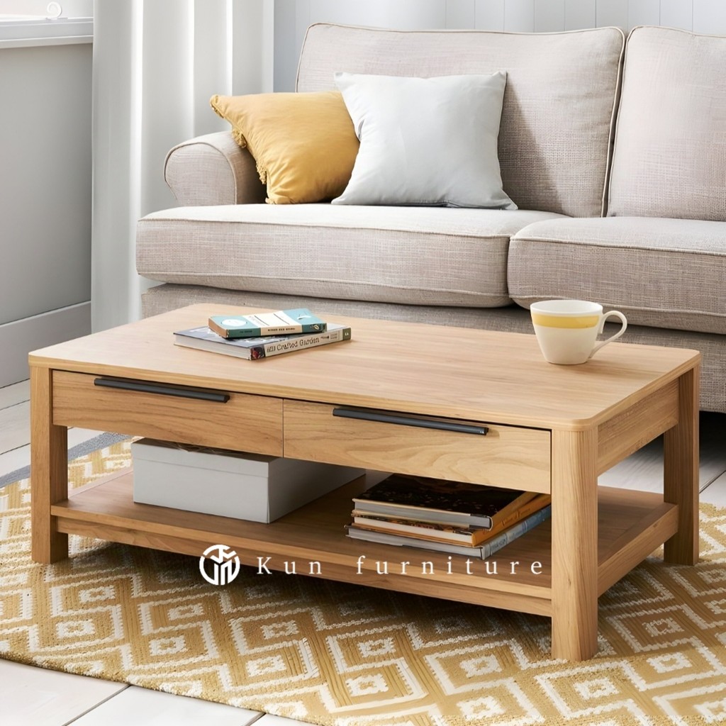 meja tamu jati, meja tamu minimalis jati, meja kopi jati | Kun furniture