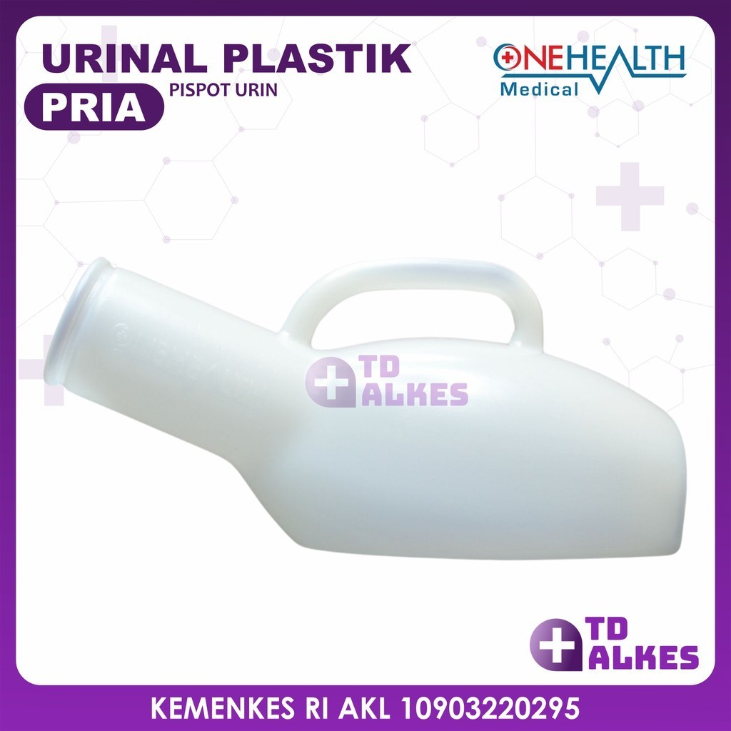 OneHealth Pispot Urinal Plastik Pria Tempat Buang Air Kecil Dewasa Wadah Pipis Kencing Urin Laki-Lak