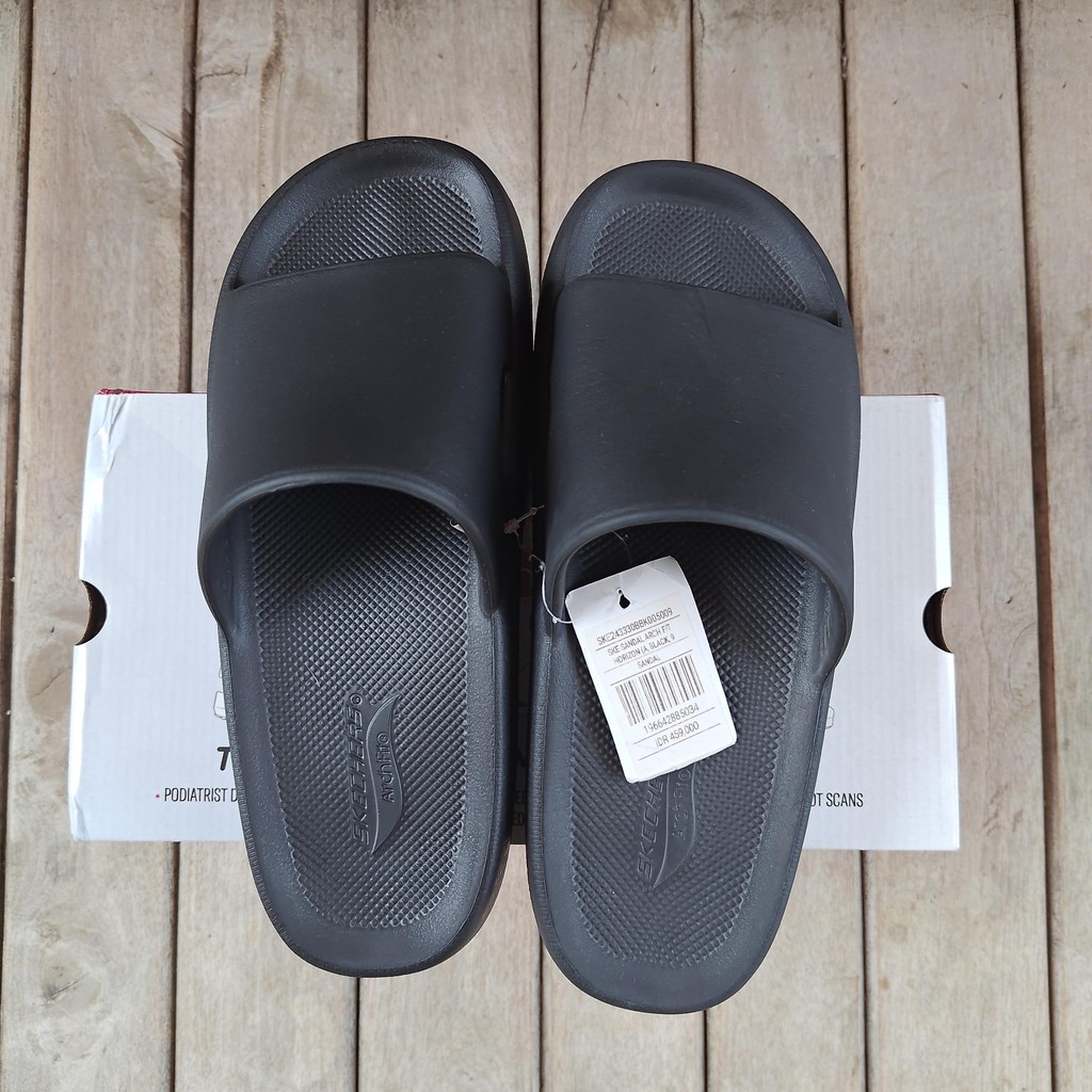 Skechers sandal pria arch fit horizon - sendal black BNIB original eur 41 / US 8