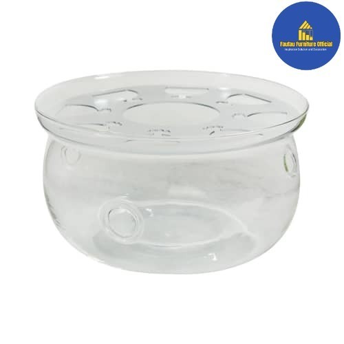 BEST QUALITY Wadah Kaca Penghangat Teko Teh/Teko Kopi Cantik Premium Tahan Panas
