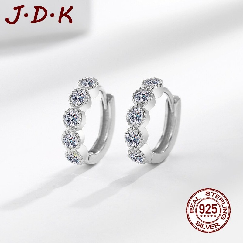 JDK Anting Zircon Emas Putih 5A Fashion