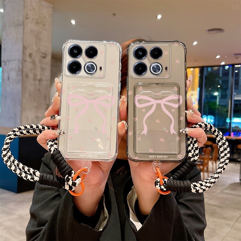 ForInfinixHot504G phone case 8/Smart/12 cartoon Play lanyard NFC protective cover Notetpu40 couple P