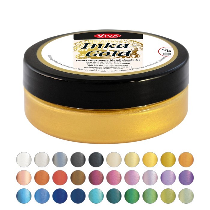 

Terjangkau PROMO Inka Gold Cat Pasta Metallic Cream Paste Premium Cat Metallic Wax - Tester 5gr, Green Yellow