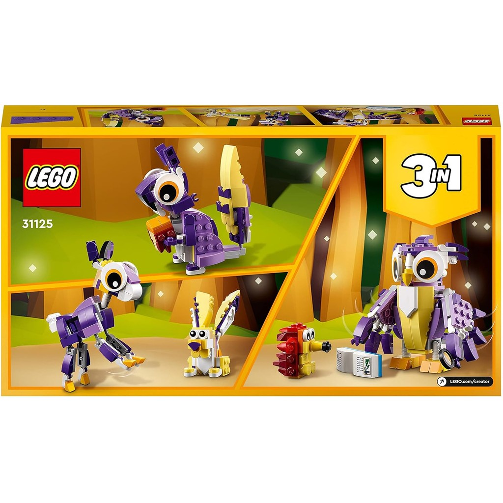 Lego Creator 3-in-1 31125 Fantasy Forest Creatures - Burung Hantu Ori