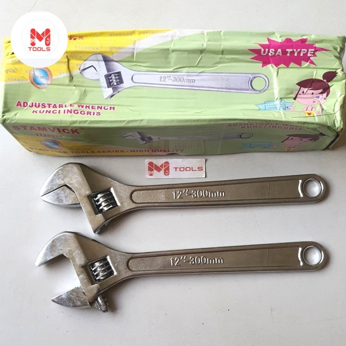 Kunci Inggris STAMVICK 12" Heavy Duty - Kunci Bago STAMVICK 12"