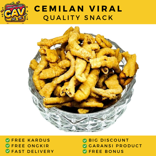 

CAV KERIPIK USUS KEJU 250g Keripik Usus Crispy Usus Kering Usus Crispy Kriuk Cemilan Terlaris
