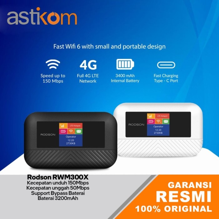 Modem Rodson RWM300X Wifi 6 4G LTE 300Mbps