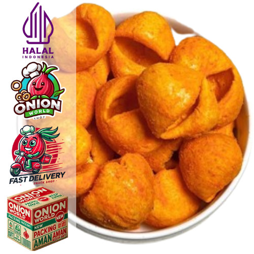 

UWD KERUPUK KERANG RAMBO 100g Cemilan Kerupuk Keong Kerupuk Pedas Aneka Cemilan Pedas Viral