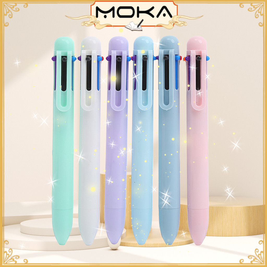

MOKA BOLPOIN MEKANIK 6 WARNA RANDOM 1 PCS / PASTEL DELIGHT 6-COLOR MECHANICAL PEN