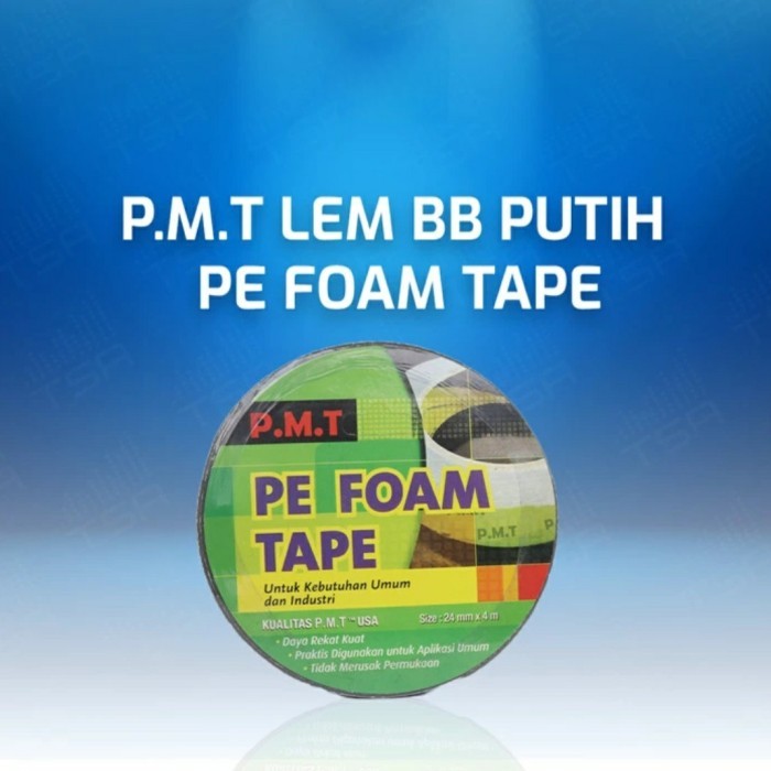 

MS99 Double Tape PE Foam PMT 20 MM x 4 Meter Isolasi Solasi Bolak Balik BB Busa Tebal 20MM x 4Meter Setara 3M 3 M