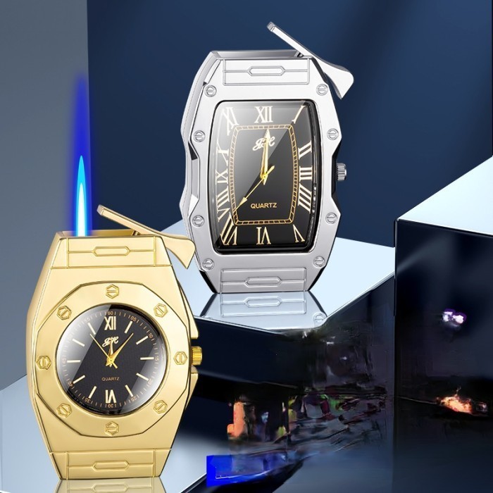 korek api jam tangan pria analog