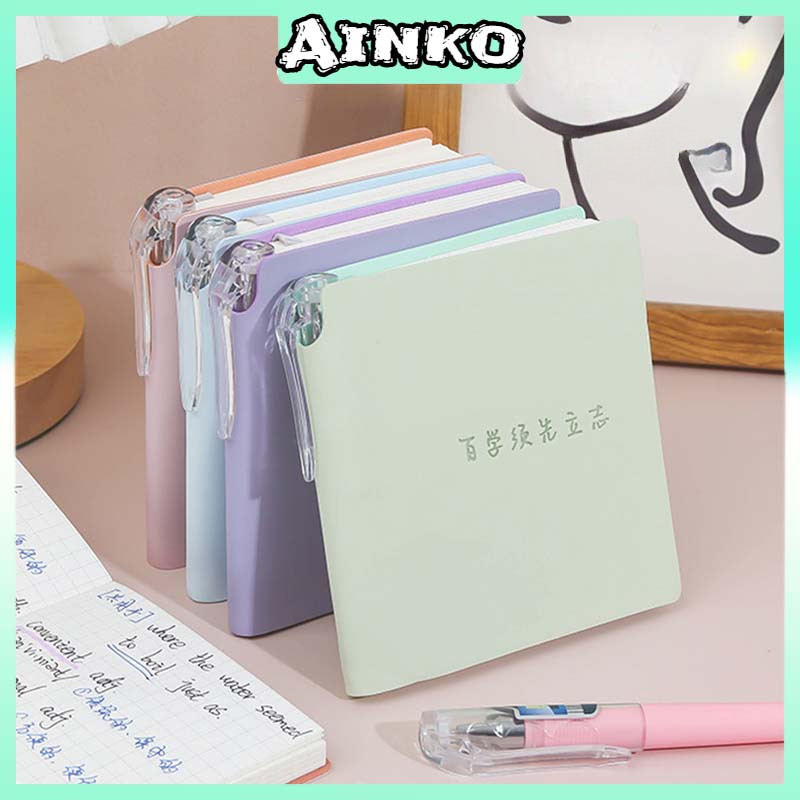 

Buku Catatan Persegi Saku, Buku Kecil A7 Portabel, Buku Harian Mini, Buku Besar Tangan Persegi / Kosong / Horizontal