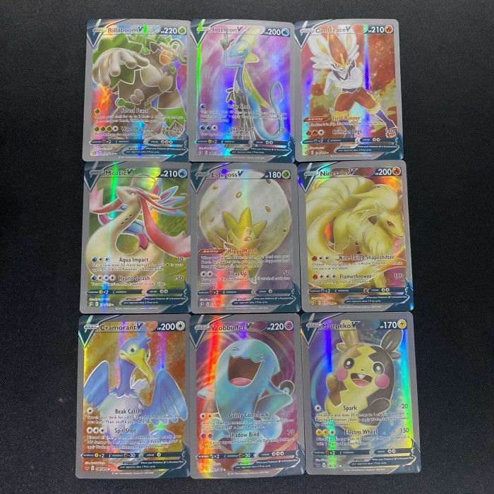 Kartu Pokemon TCG Basic V Card RR Full Art Collection Replica #1 - CINDERACE
