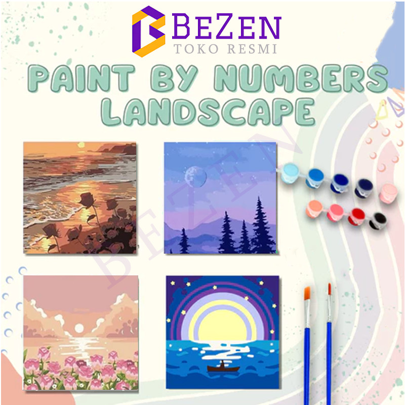 

BZ Paint by Number Kit 20x20cm Painting Kit DIY Digital Painting Kanvas Painting Aesthetic
