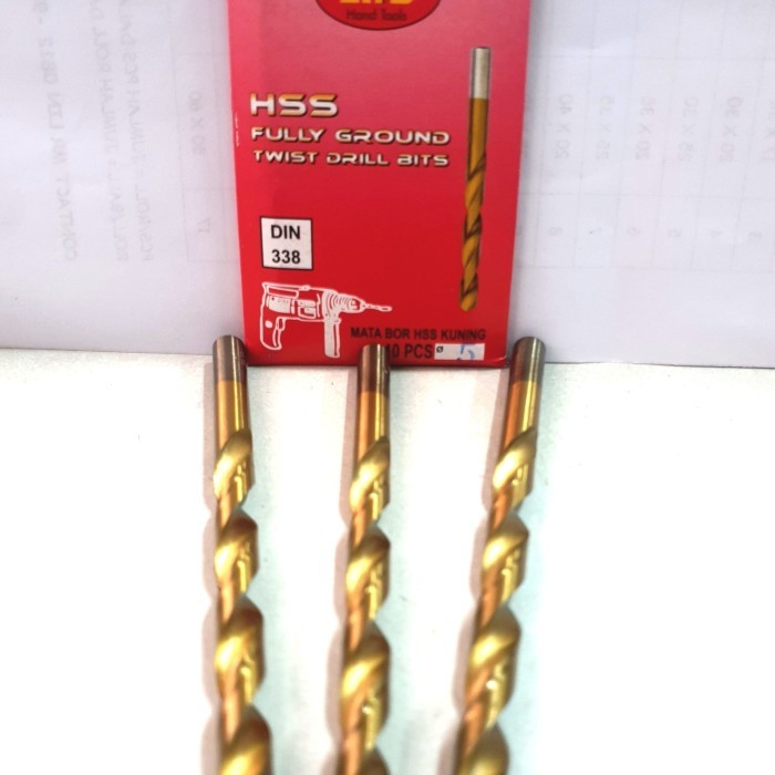 Mata bor besi kuning ATS 4mm - Bor besi kuning ATS 4mm