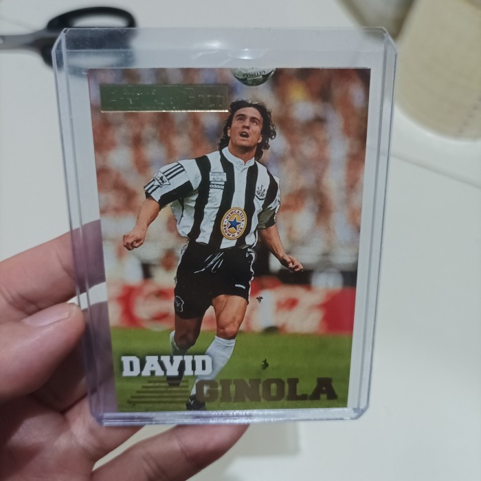 KY562 Kartu Bola Merlin 1996 David GINOLA Newcastle LEGEND | SUPER RARE