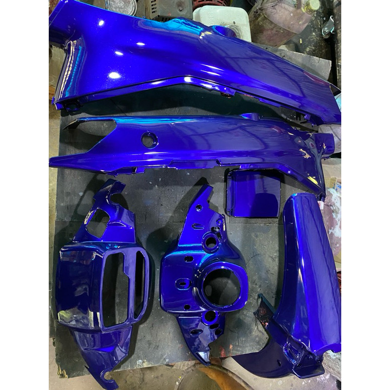 COVER BODY HALUS BODI SET YAMAHA FORCE 1 FOZWAN FOZ 1 SE POSHWAN FORCE ONE WARNA BIRU