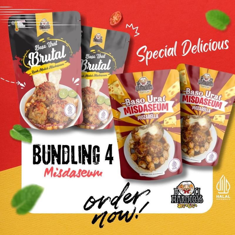 

BUNDLING 4 ZaTaL MISDASEUM ( dua mozarella misdaseum dua brutal misdaseum)