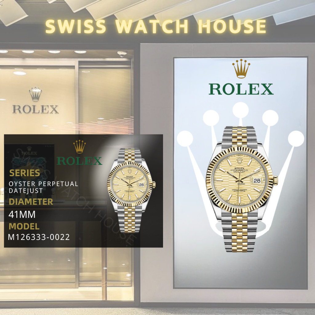 Rolex[Garansi 5 Tahun] Jam Tangan ROLEX Asli 100% M126333-0022 Datejust Teflon Jam Tangan Safir Cerm