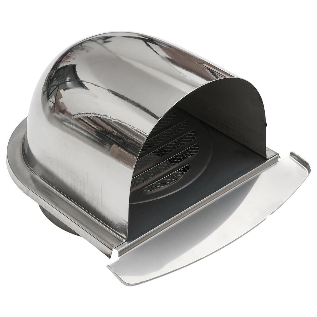 

Wall Air Vent Outlet Stainless Steel Metal Cover Ducting Ventilation Exhaust Grille Cover Heating Cooling Vents Cap 100mm 150mm
