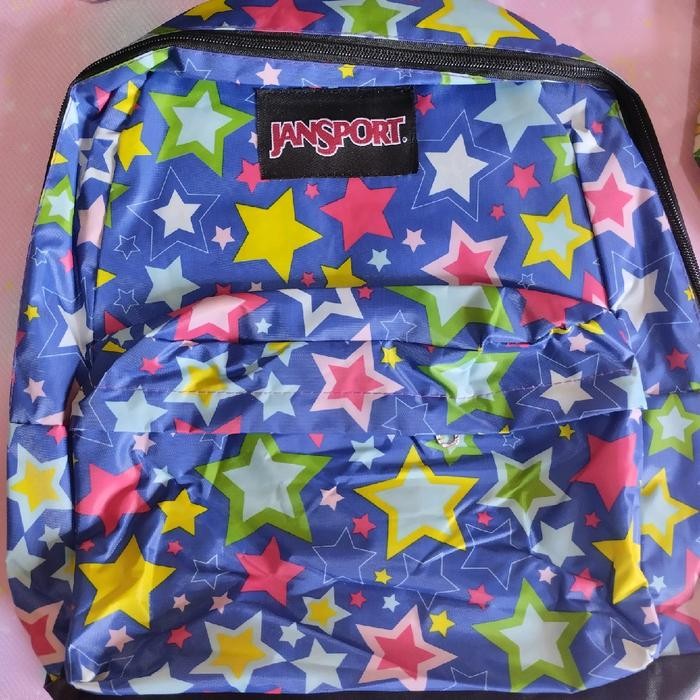 [Koleksi Anak Terbaru] Ransel Anak Jansport Motif SD SMP Fashion Keren - bintang biru