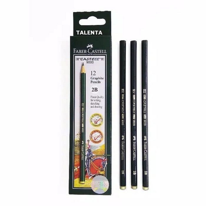 

Pensil 2B Faber Castell ASLI PAK@12pcs/Pencil Komputer/Pensil Ujian/Pencil 2B