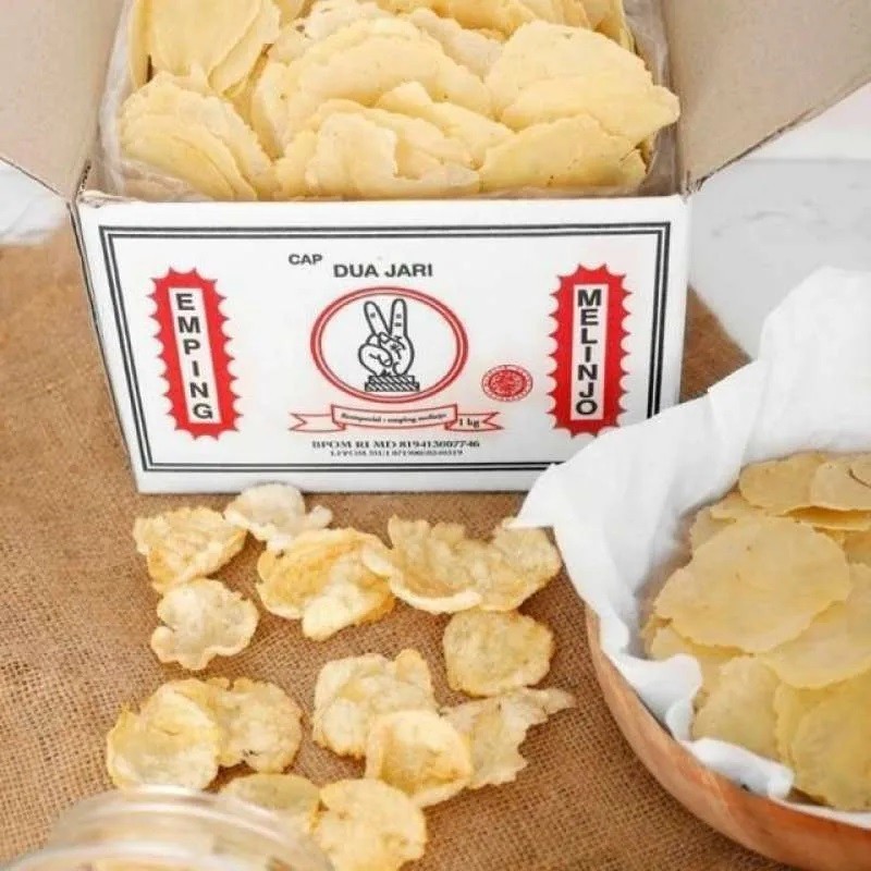 

Emping Melinjo Mentah 1kg cap Dua Jari
