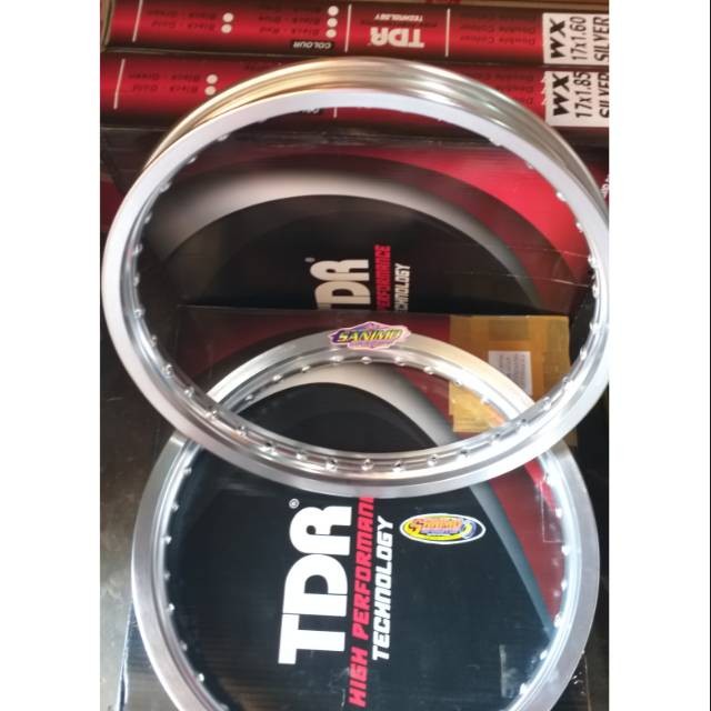 PUJEGANSHOP Velg tdr w shape set 140/160/185 ring 17 Silver